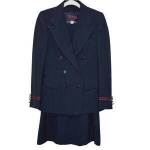 Vintage TWA Stewardess Outfit by Ralph Lauren Jacket/Skirt Navy Size‎ 6 Vintage